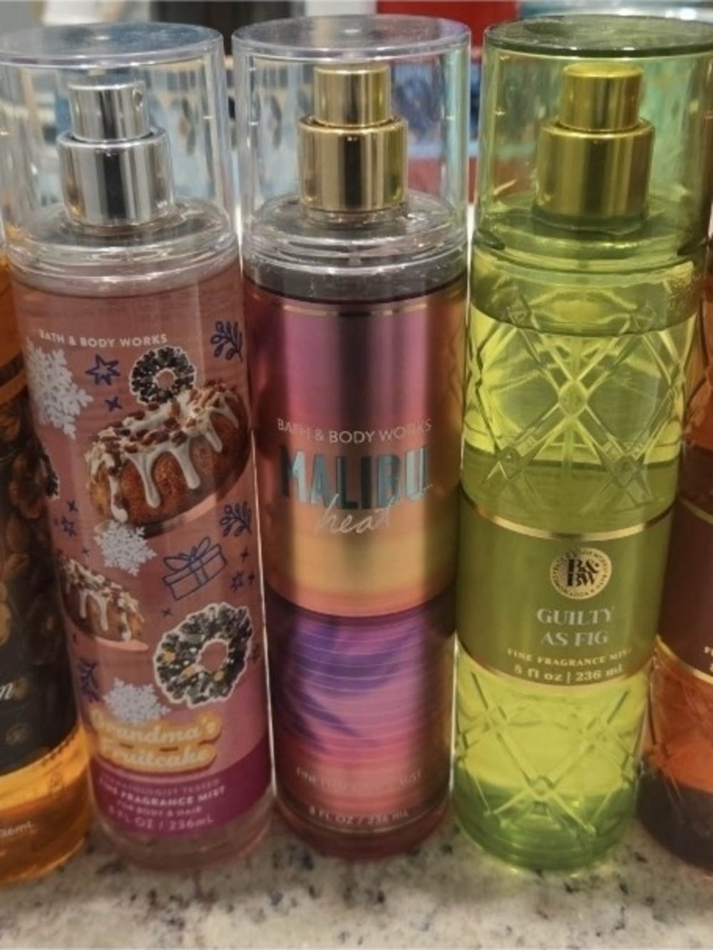 Lot Of 5 Bath & Body Works Fine Fragrance Mists